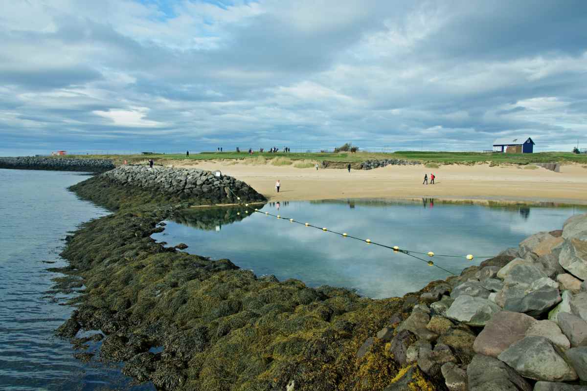 Iceland warm beach