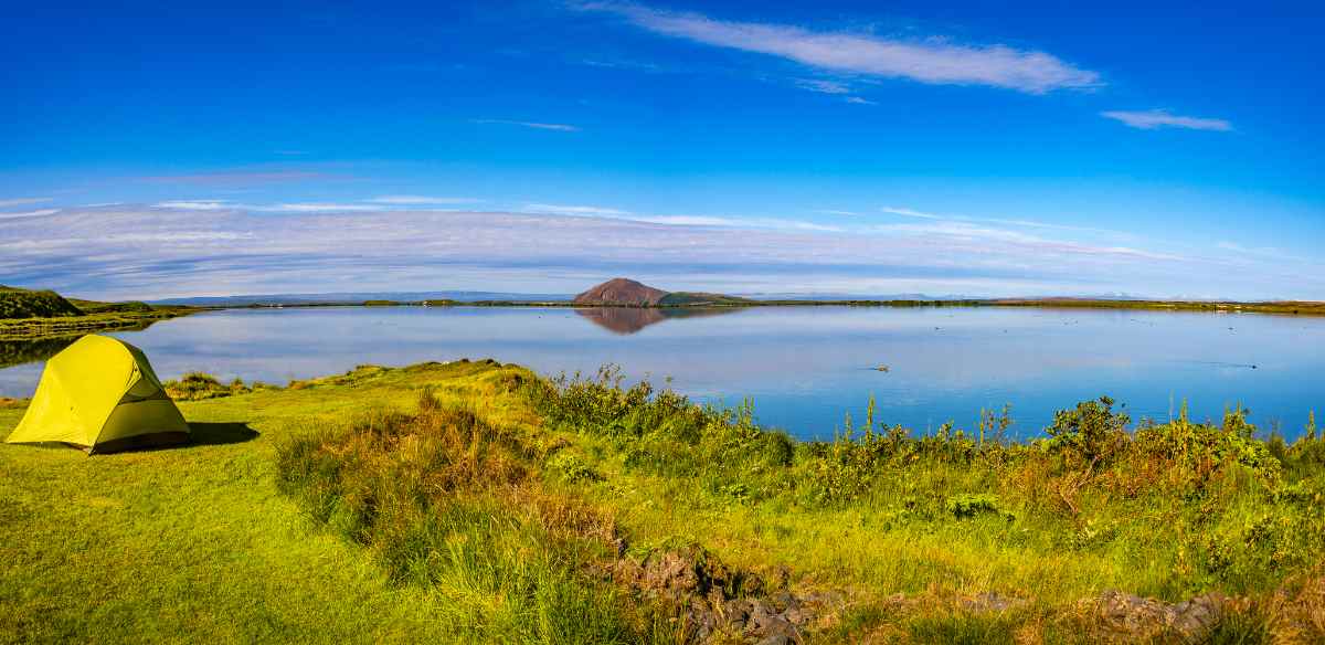 Camping by myvatn