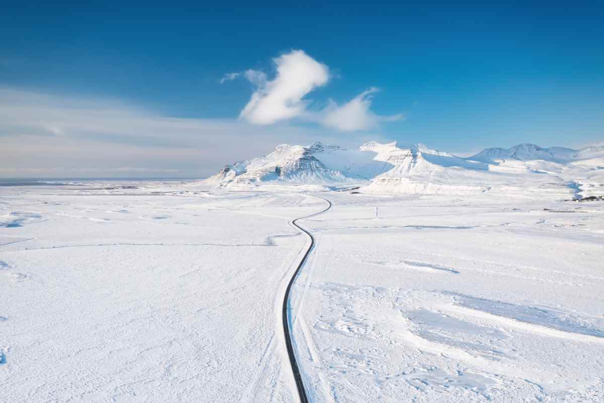 Icelandic weather in winter