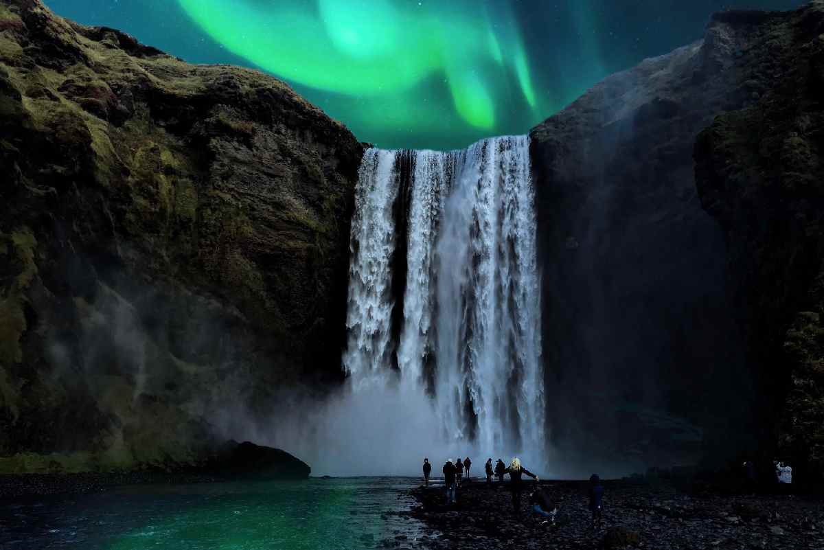 Skogafoss waterfall
