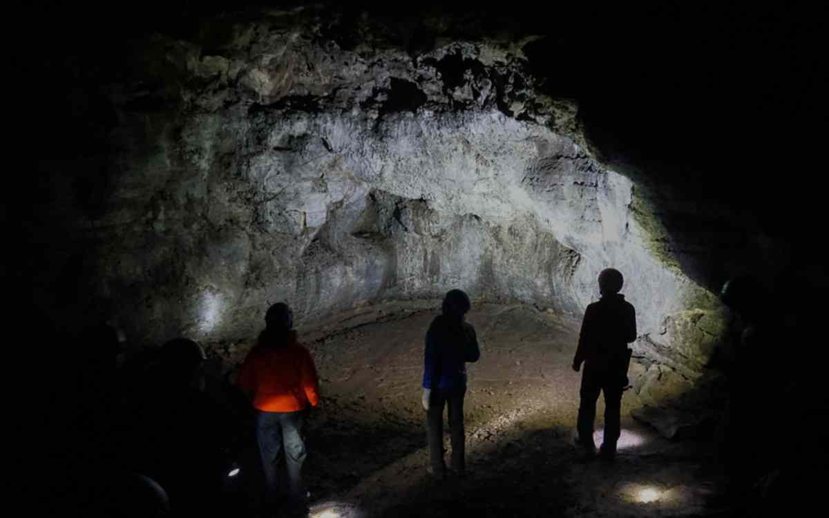 Vatnhellir cave exploration