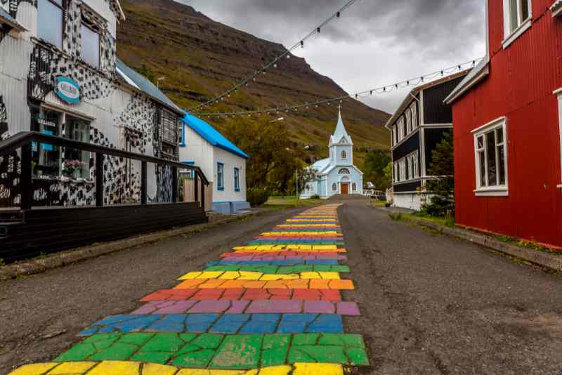 Blaa Kirkjan: the Blue Church
