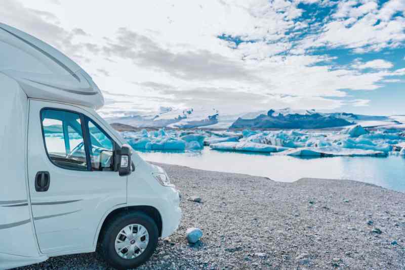 Camping in Iceland in february