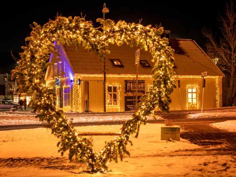 Iceland winter christmas