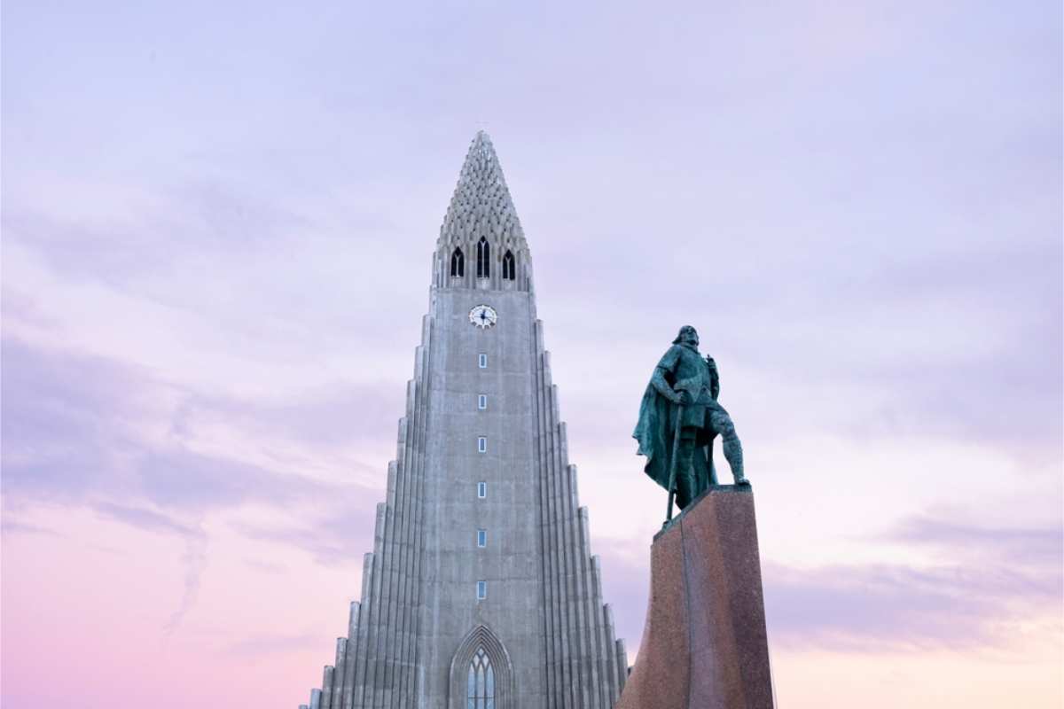 Hallgrimskirkja church in Reykjavik