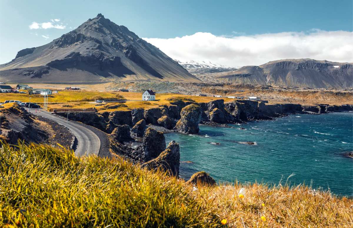 Cliffs near Arnarstapi in the Snaefellsnes Peninsula