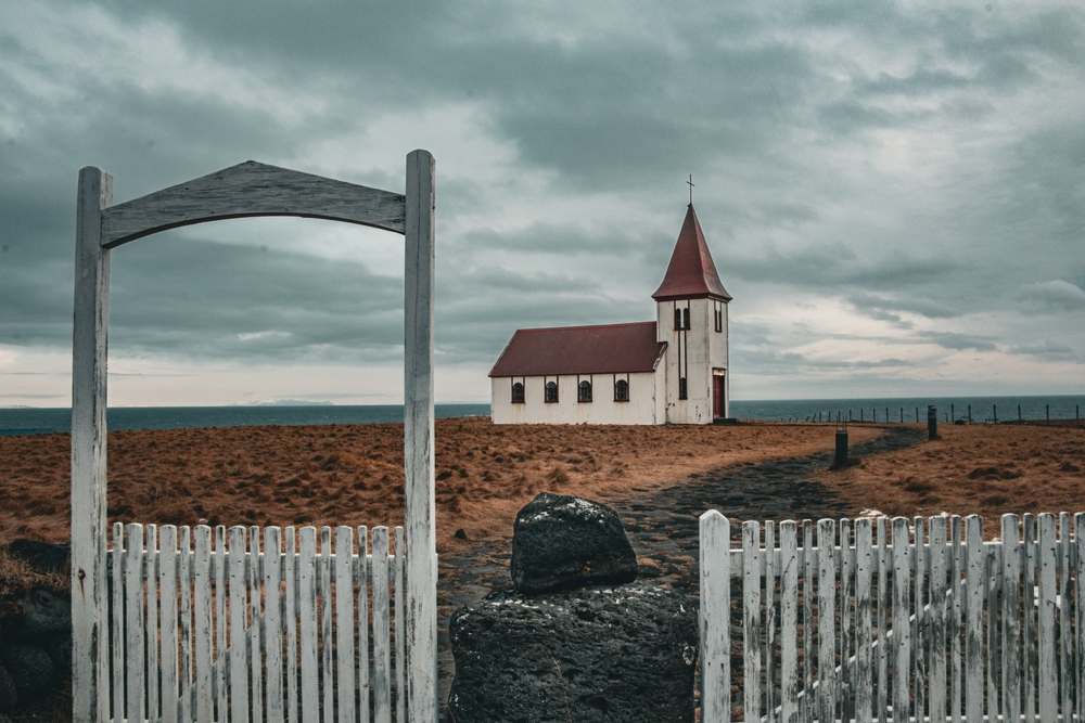 Hellnar's church, west Iceland