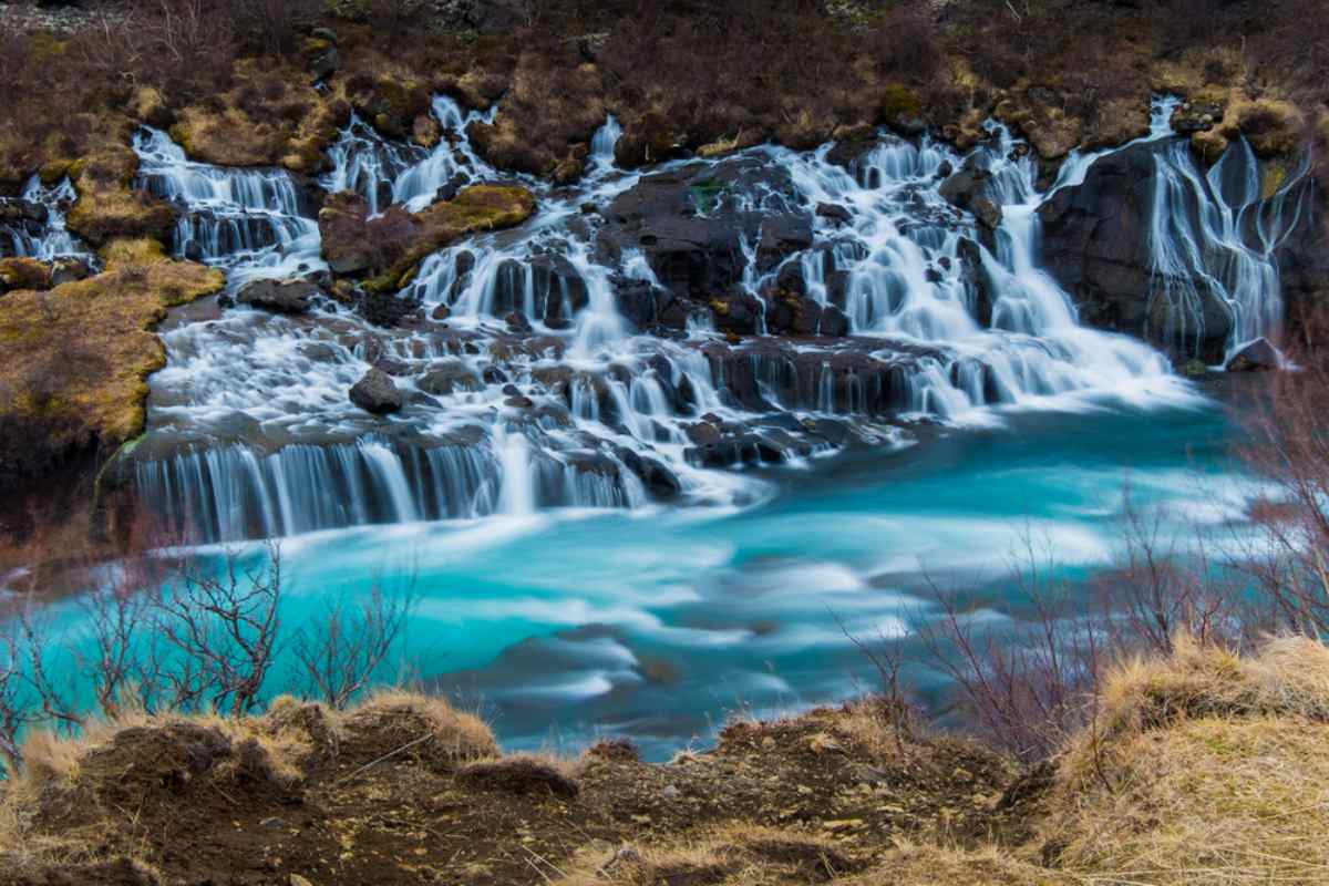 Barnafoss Waterfall