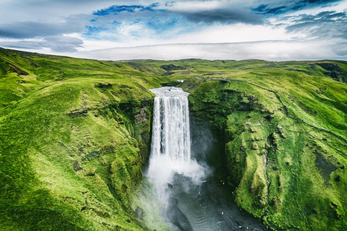 skogafoss waterfall
