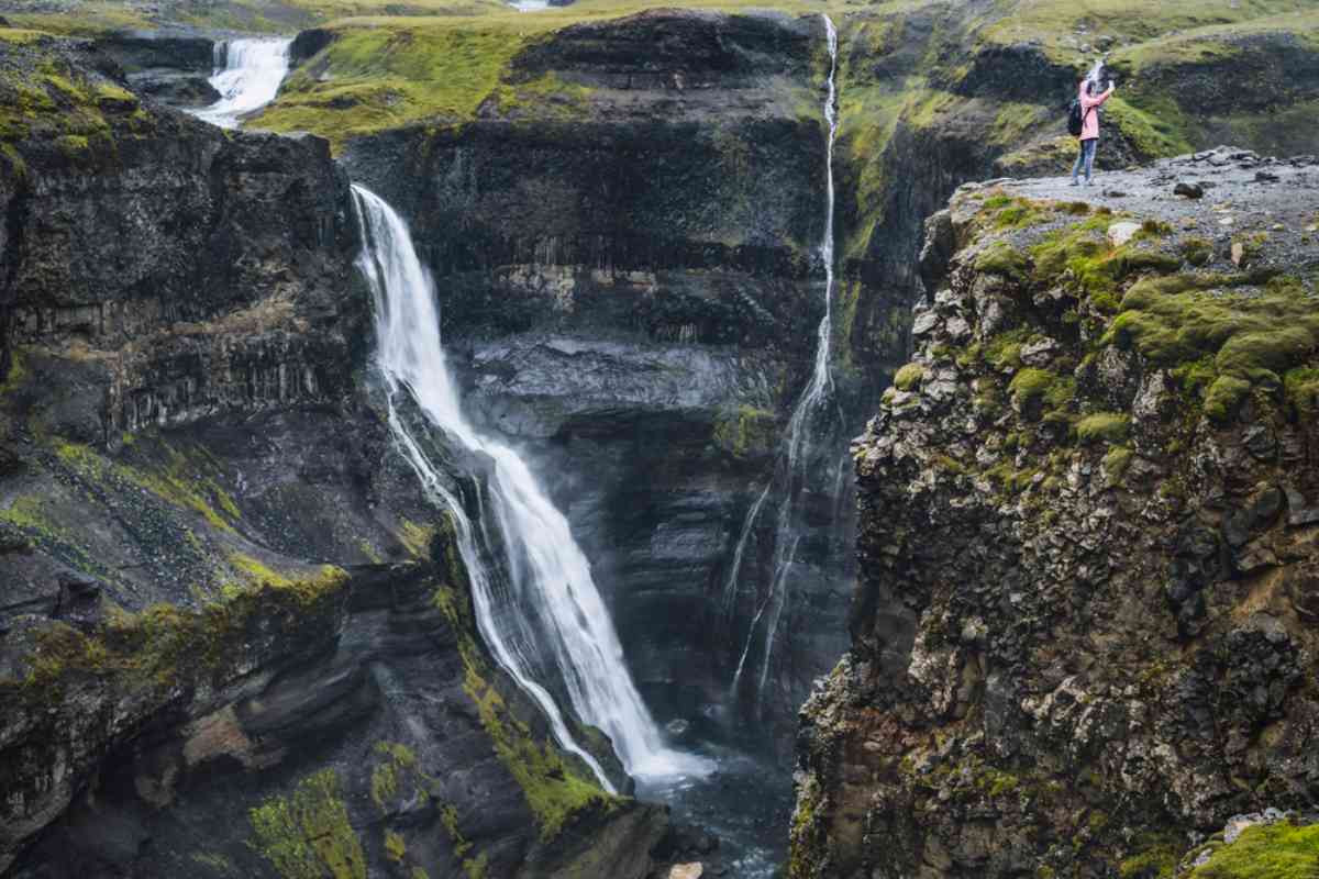 thjorsardalur, Haifoss waterfall