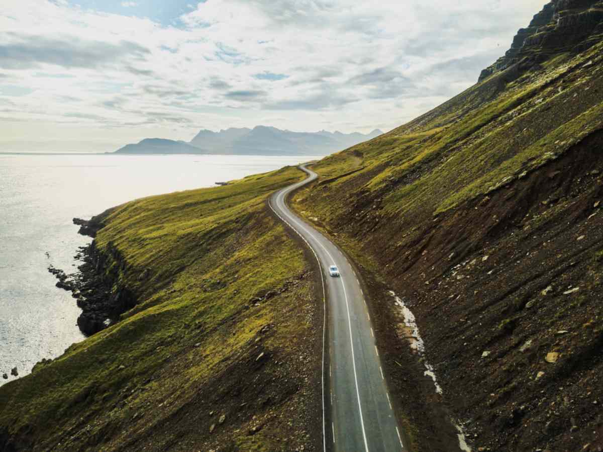 Driving in Iceland in may
