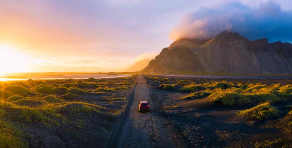 driving in Iceland in July