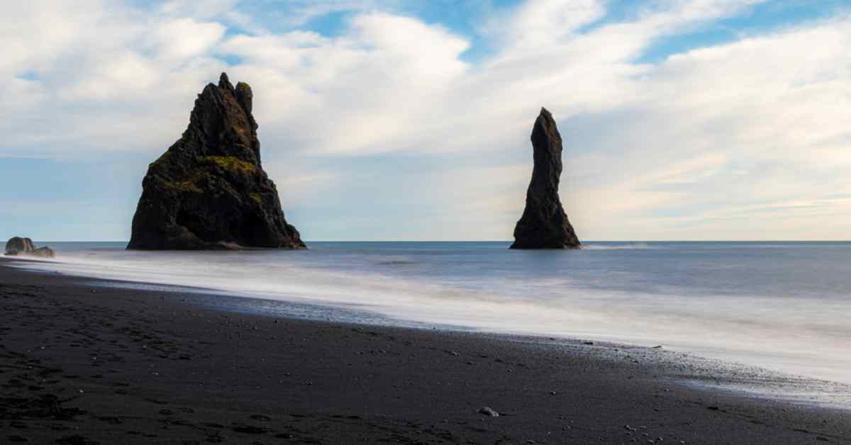 Black sand beaches of Iceland