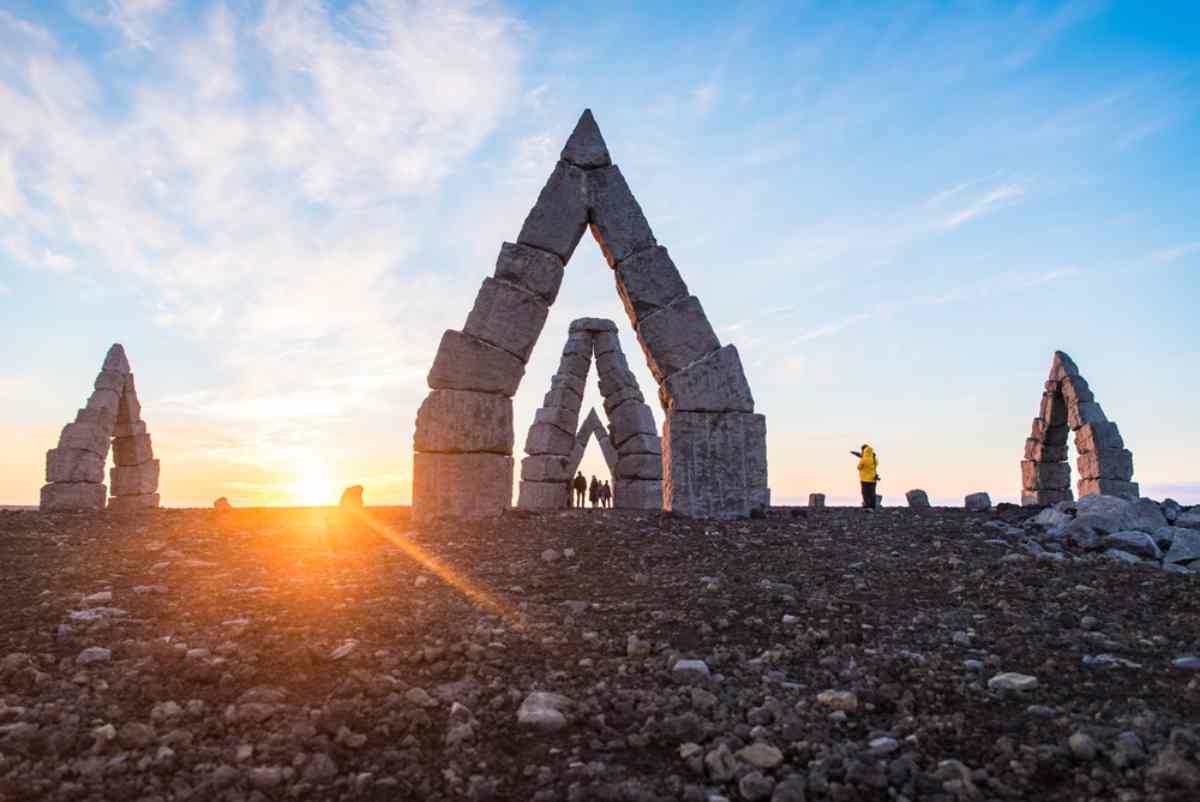 midnight sun in Iceland
