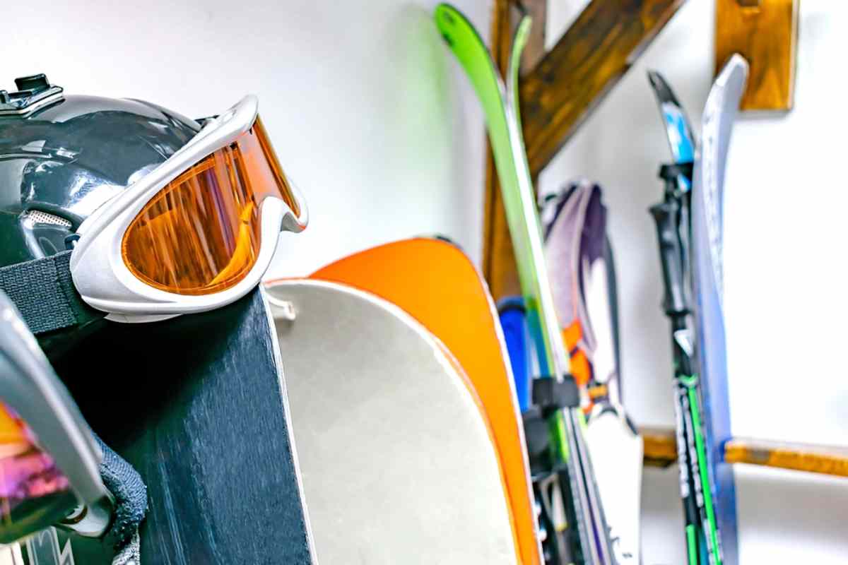 Ski equipment for rental