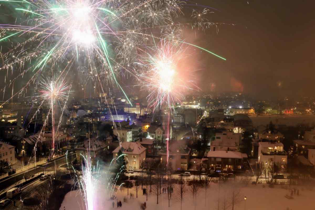 Fireworks in Reykjavik