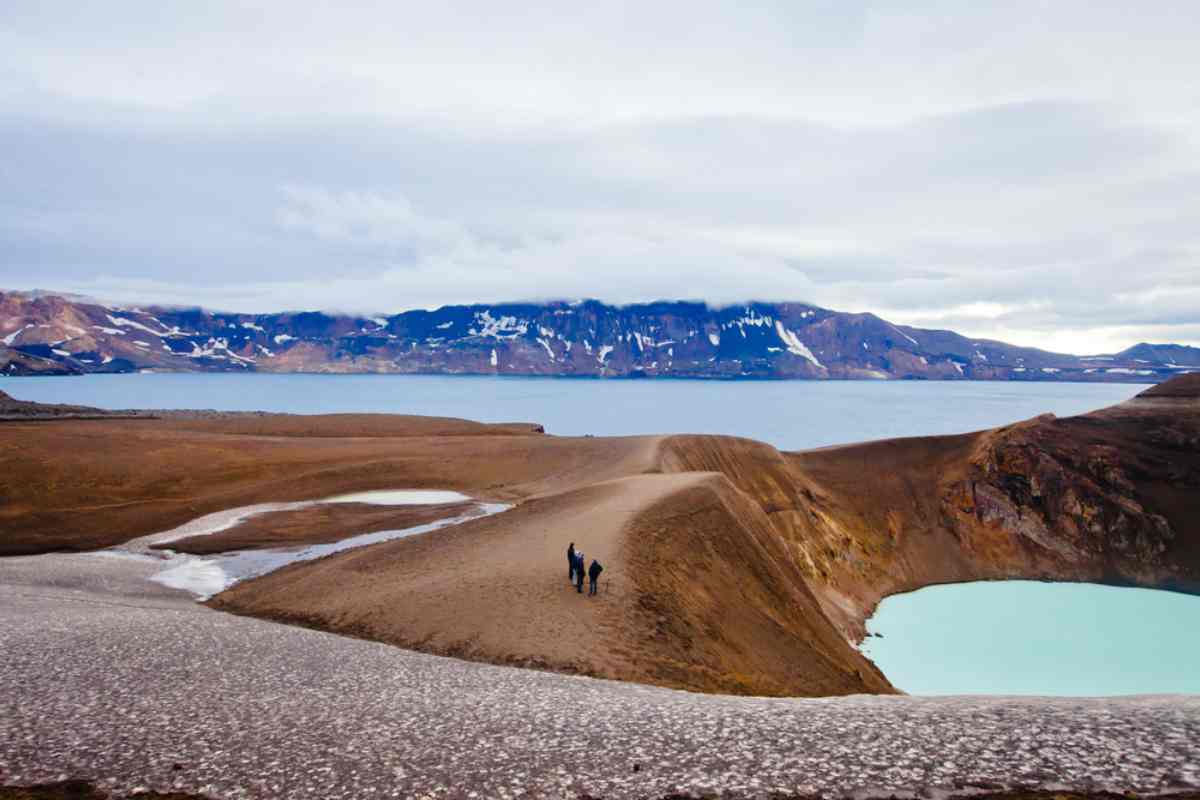 Askja lake and crater
