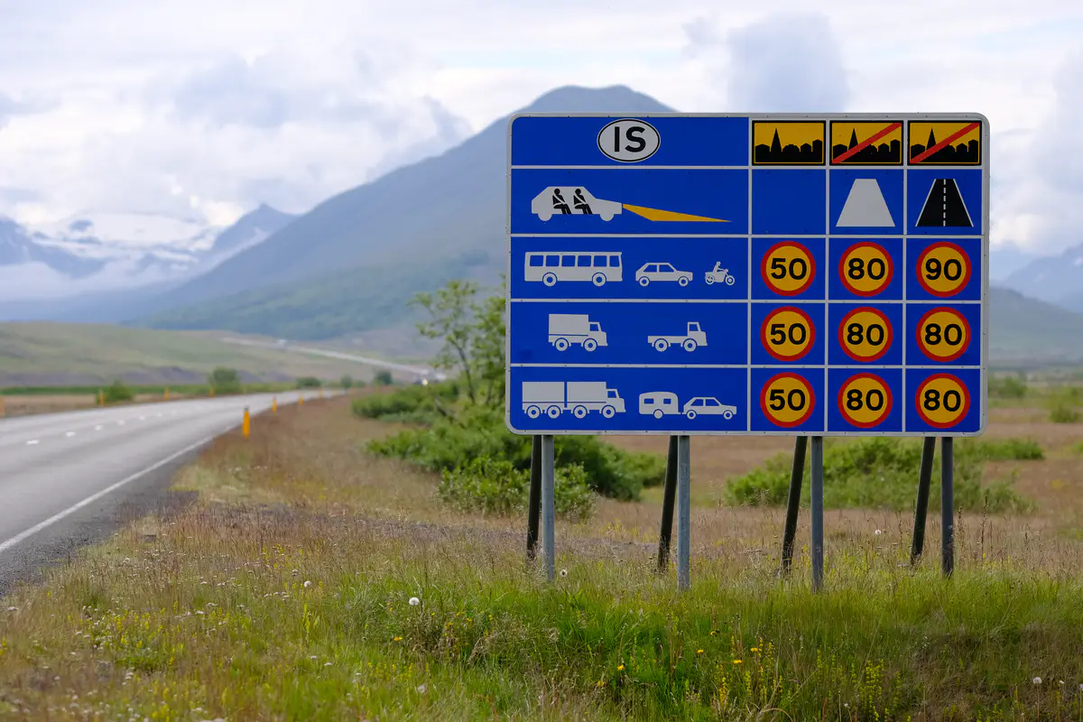 Iceland Road Signs