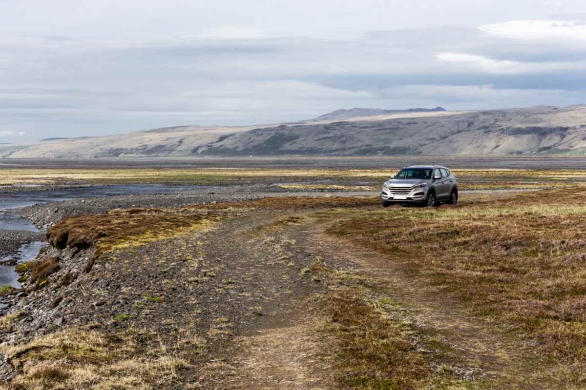 Compact SUV Iceland's F249 road