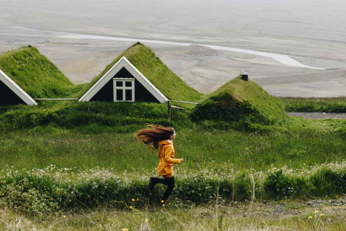 House with grass roof