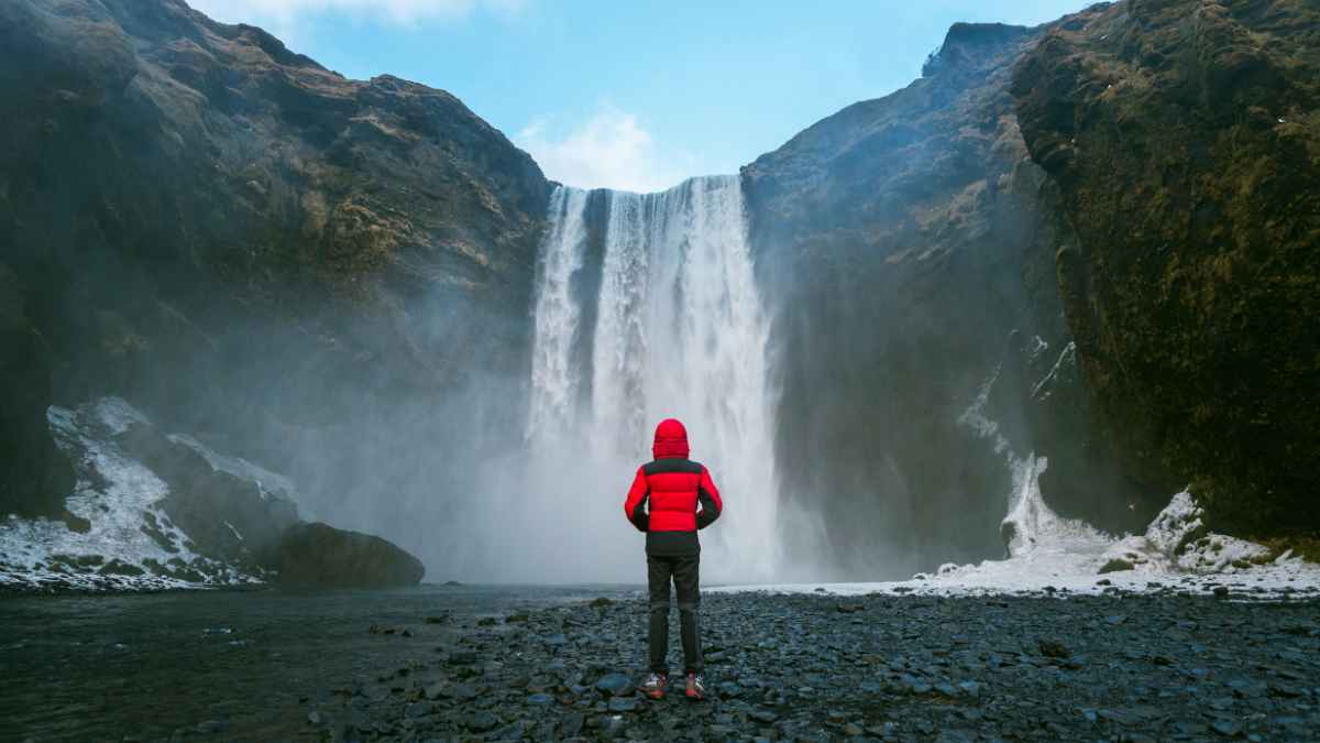 Skogafoss Waterfall hike